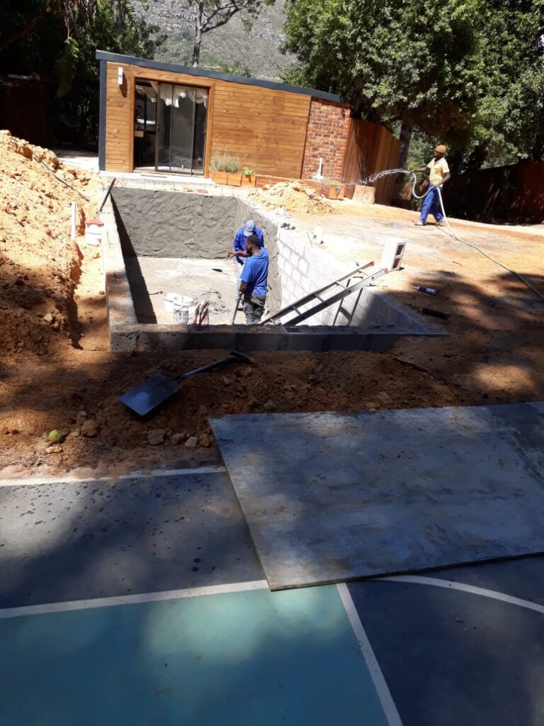 new pool building in milnerton